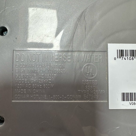 CONAIR Hot Rollers CHV26HXWR 20 Three Size Hair Curlers With Styling Clips WORKS - Picture 7 of 7